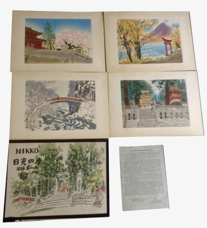 Eiichi Kotozuka Wood Block Prints Four Seasons Of Nikko - Japanese Woodblock 4 Seasons, transparent png