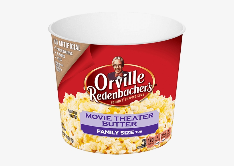 Movie Theater Butter Tub - Orville Redenbacher, transparent png