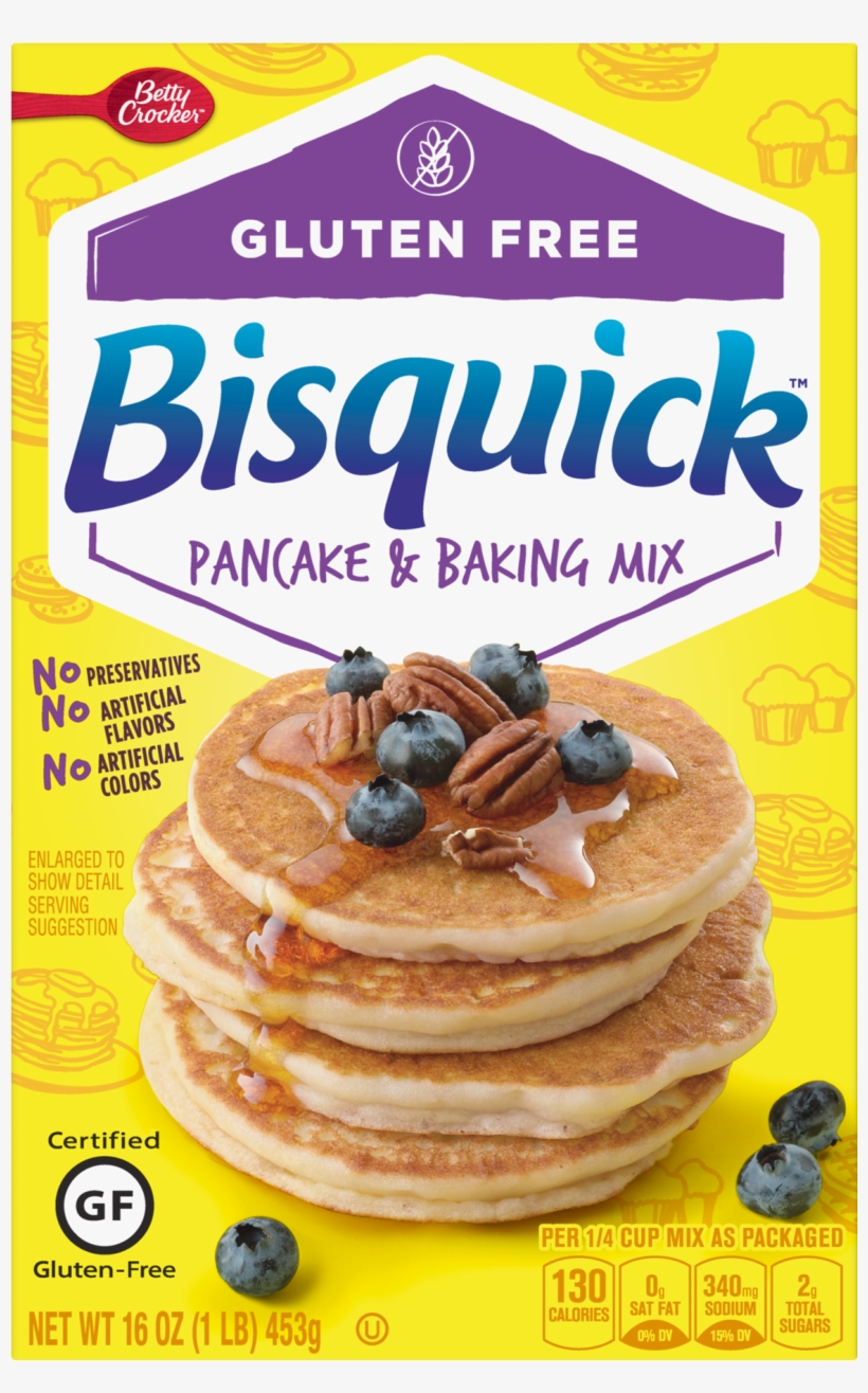 Betty Crocker Bisquick Baking Mix, Gluten Free Pancake - Bisquick Gluten Free Pancake & Baking Mix - 16oz, transparent png