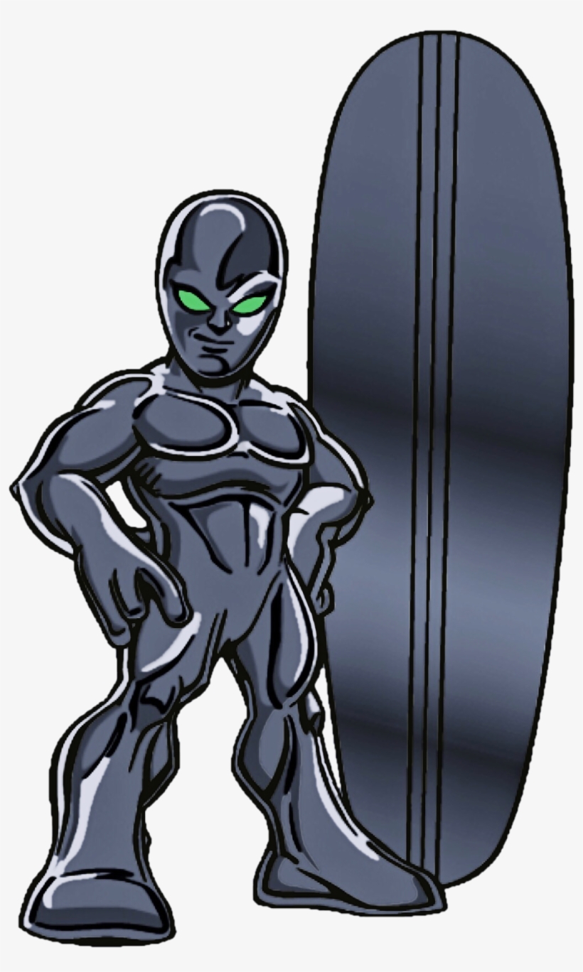 Dark Surfer Shs - Super Hero Squad Show Silver Surfer, transparent png