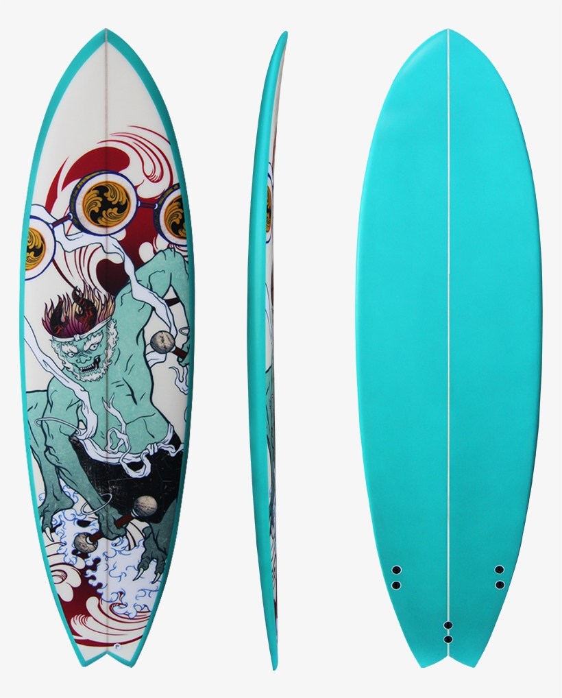 Transparent Surfboard Surfer Png Transparent Stock - Fish Surfboard Transparent, transparent png