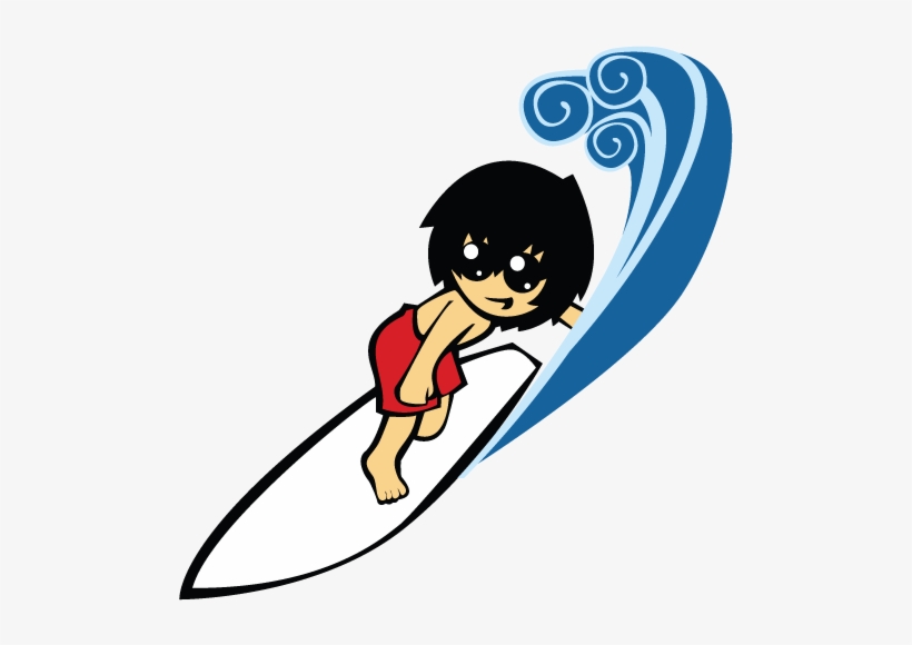 Surfer Clipart Surf's Up - Surfnsail, transparent png