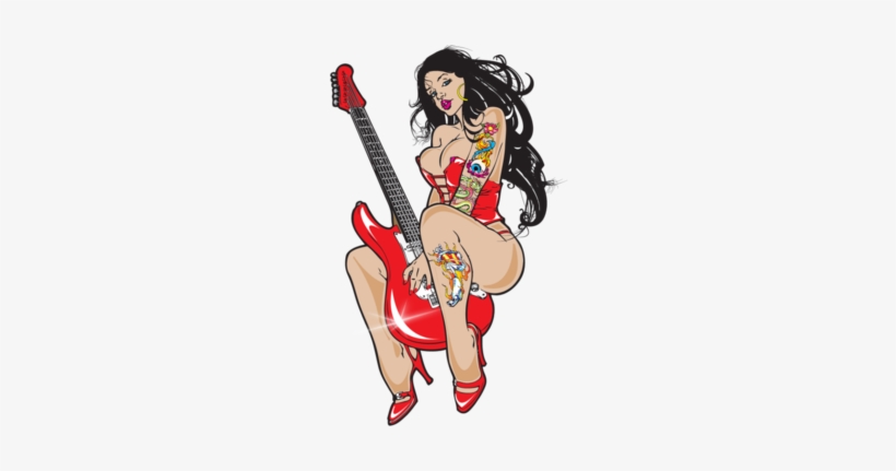 Cherry Red Pin Up - Cartoon, transparent png