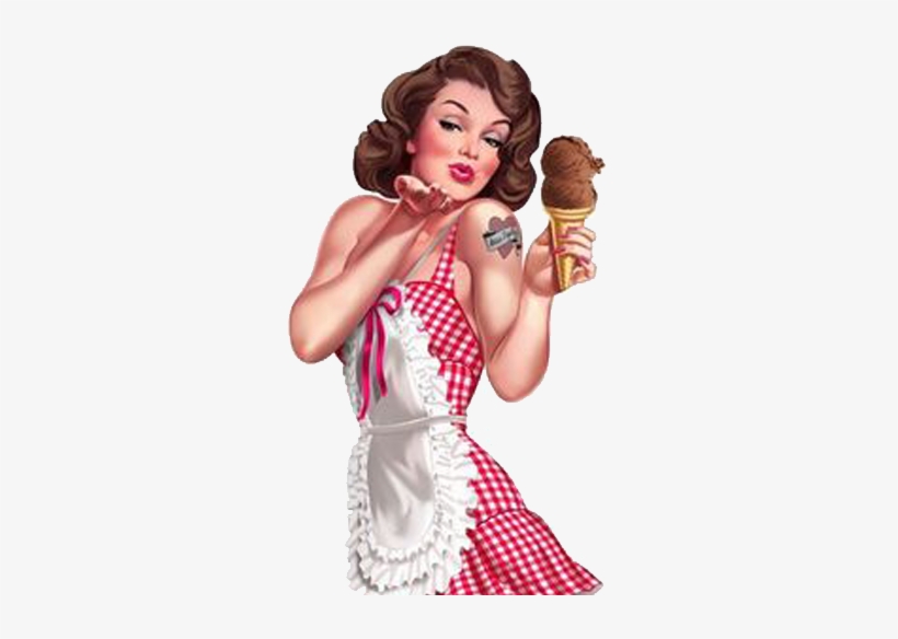 Pin Up Girl Blowing A Kiss, transparent png