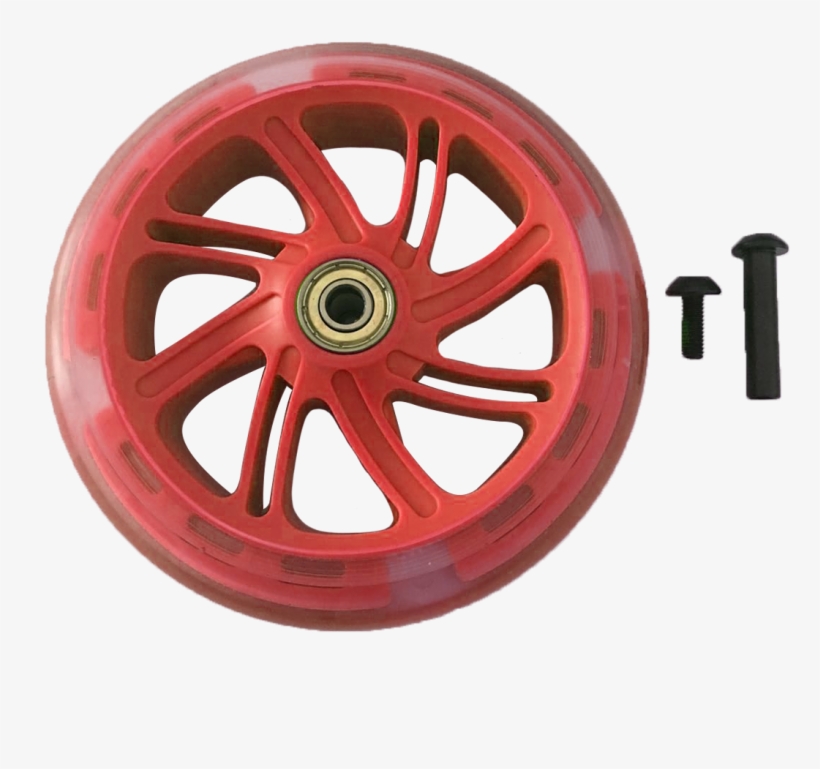 Neon Fliker Front 145mm Front Wheel Red - Wheel, transparent png