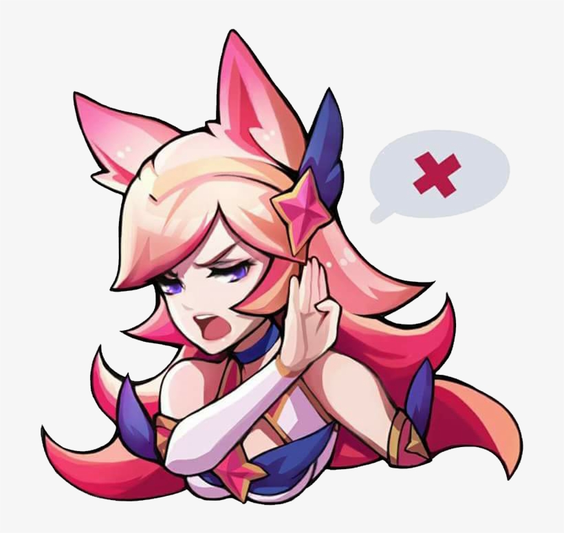 Star Guardian Ahri Sticker, transparent png