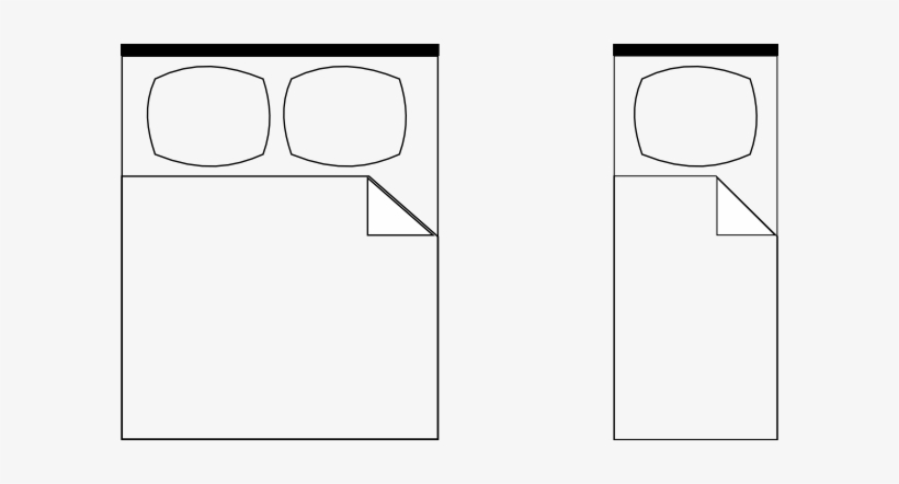 Bed Blueprint Svg Clip Arts 600 X 362 Px, transparent png