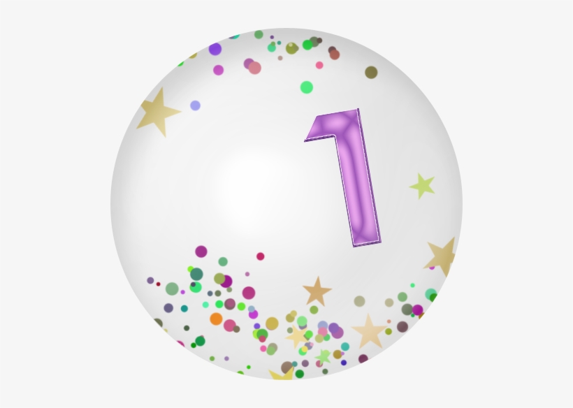 B *✿* Confeti - Number, transparent png