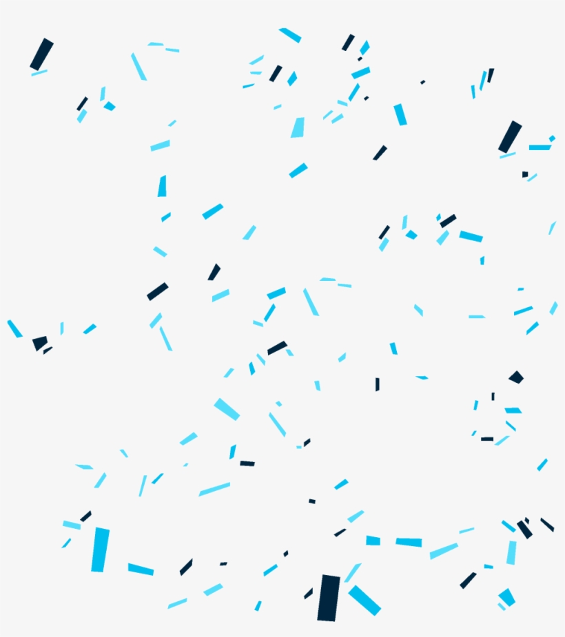 Confeti Azul Png - Art, transparent png