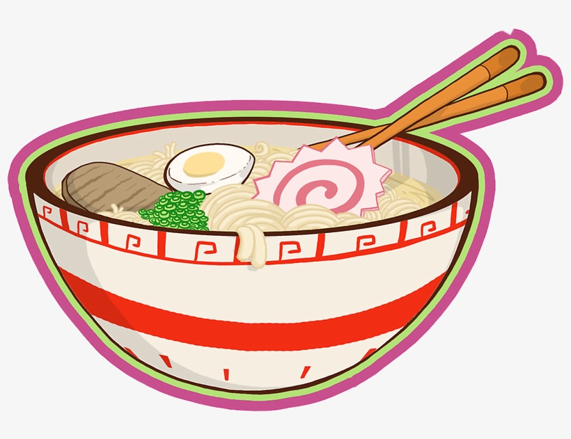 Clip Art Library Kawaiifood Japanese Freetoedit Report - Ramen Kawaii, transparent png