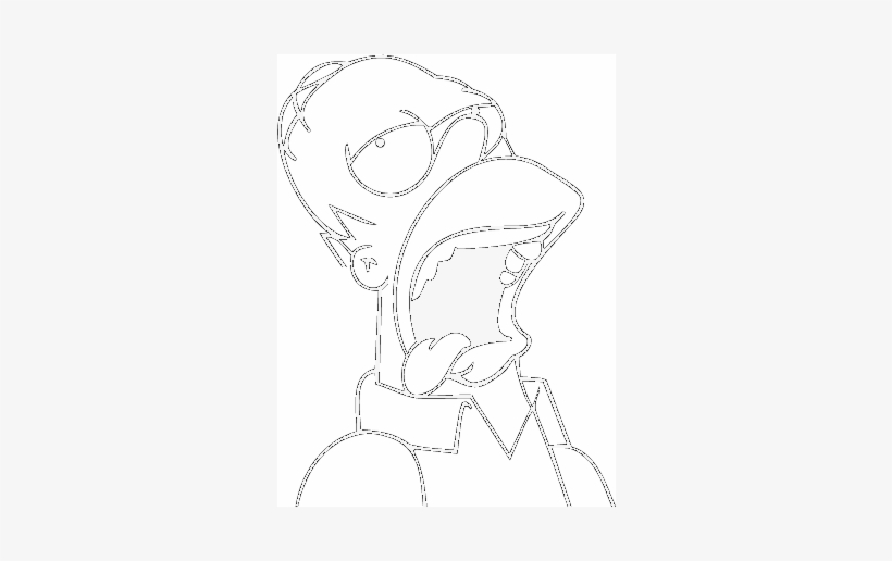 Premium Vectors - Homero Blanco Y Negro, transparent png