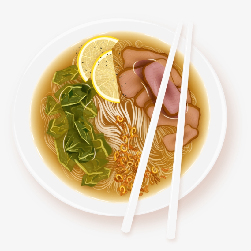 Clipart Black And White Stock Noodles Drawing Pho Bowl - Bowl Of Pho Drawing, transparent png