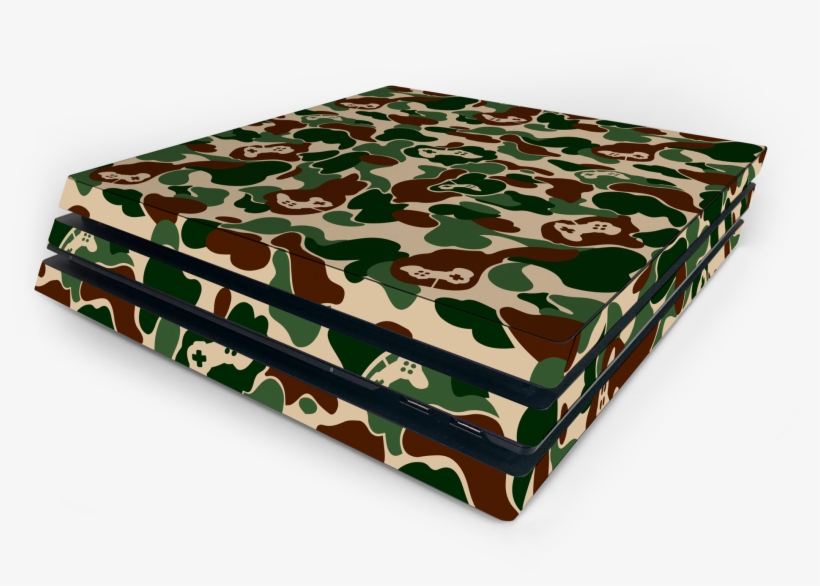Sony Ps4 Pro Khaki Game Camo Skin - Stillshine Camouflage Vinyl Decal Skin Sticker Faceplates, transparent png