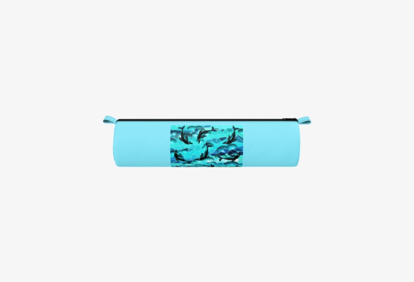 Multi-dolphin 97 Bubbles Pencil Case - Exercise Mat, transparent png