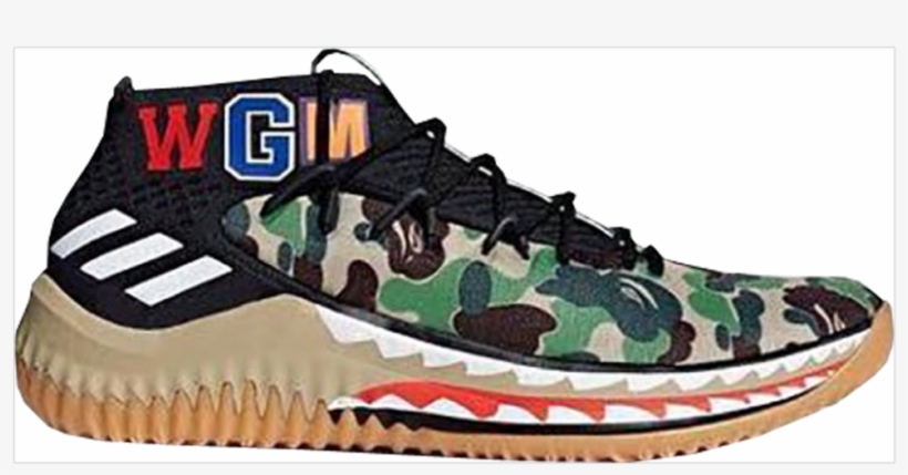 Bape X Dame - Adidas Dame 4 Bape, transparent png