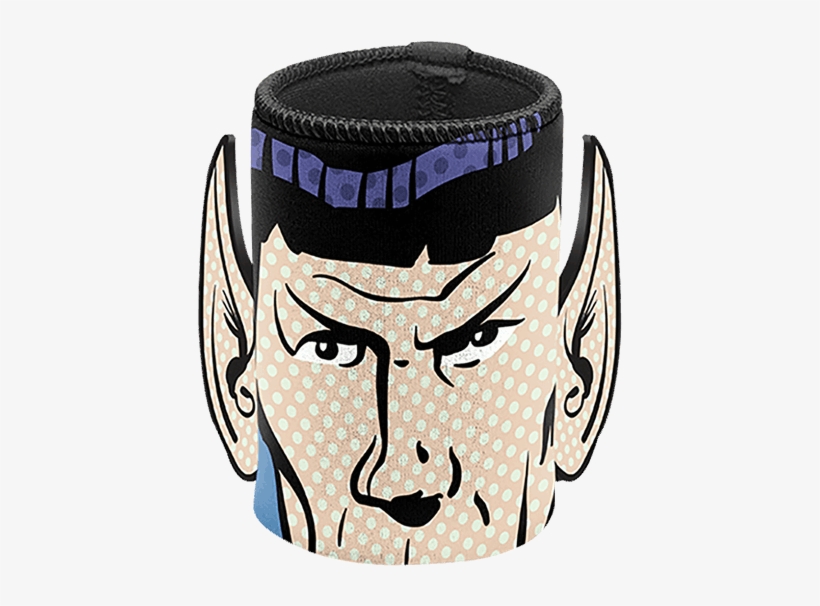 Graphic Black And White Stock Star Trek Ears Can Cooler - Star Trek Spock Ears Can Cooler, transparent png