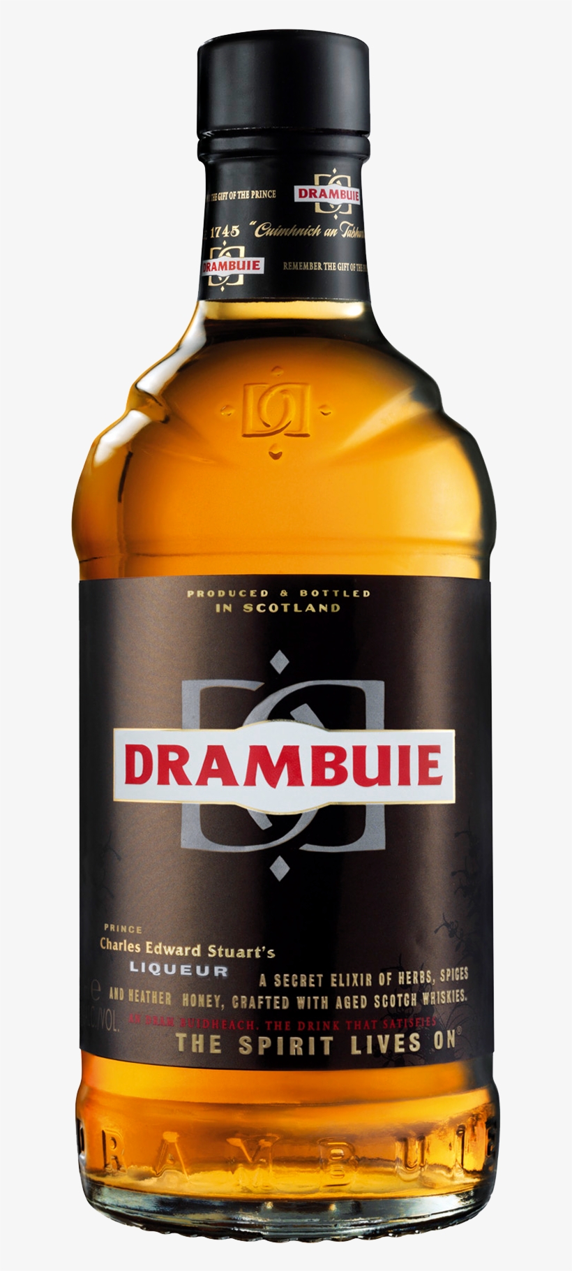 Drambuie Bottle Drambuie Scotch Whisky Liqueur 1000x1895 PNG