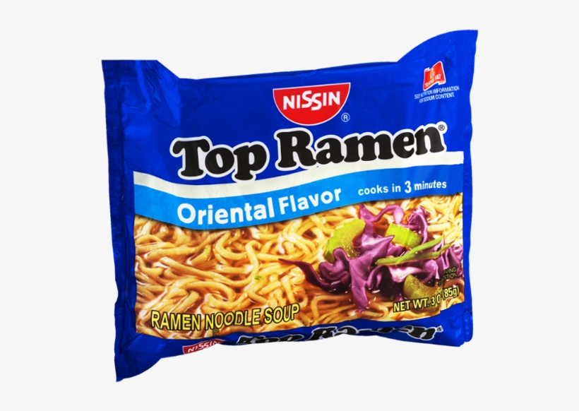 Nissin Top Ramen, Oriental Flavor - 3 Oz Packet, transparent png