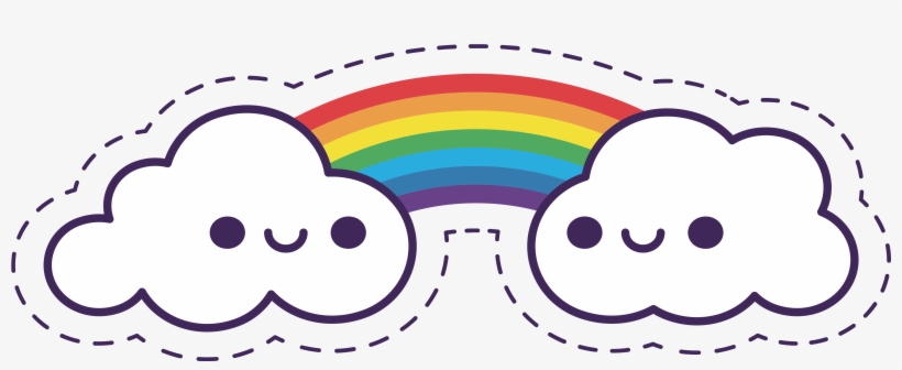 Rainbow Cartoon Png Picture Library Download - Cartoon Rainbow, transparent png