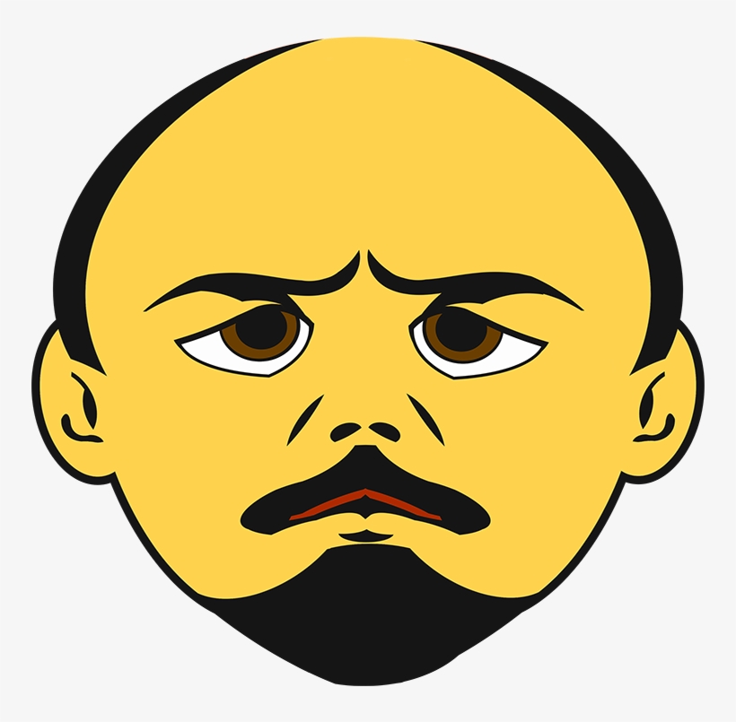 The Above Lenin Emoticon Is Available On Pixabay In - Lenin Emoji, transparent png