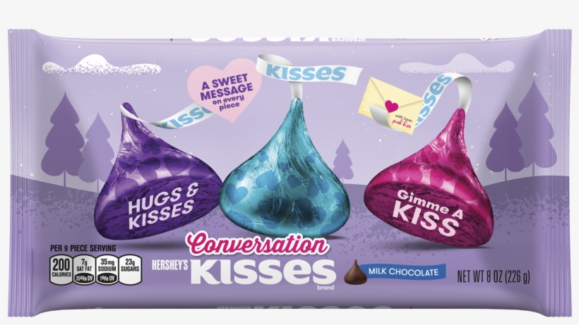 Hershey's Kisses Brand Milk Chocolate Conversation - Hershey's Conversation Kisses, transparent png