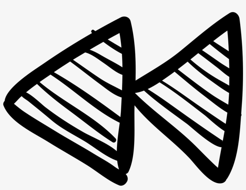 Rewind Two Arrows Sketched Button Comments - Jack White, transparent png