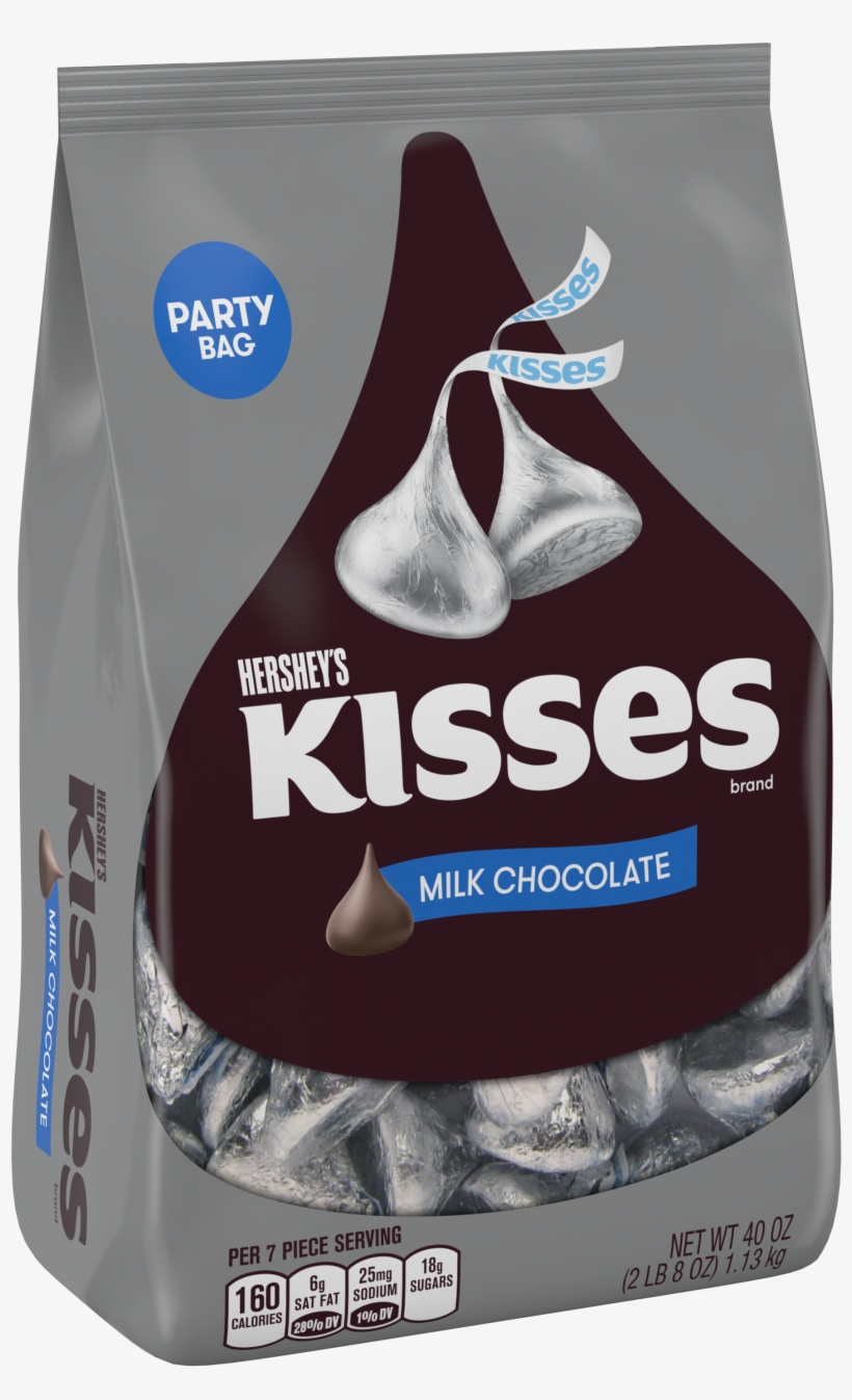 Kisses, Milk Chocolate Candy, 40 Oz - Hershey Kisses Milk Chocolate, transparent png