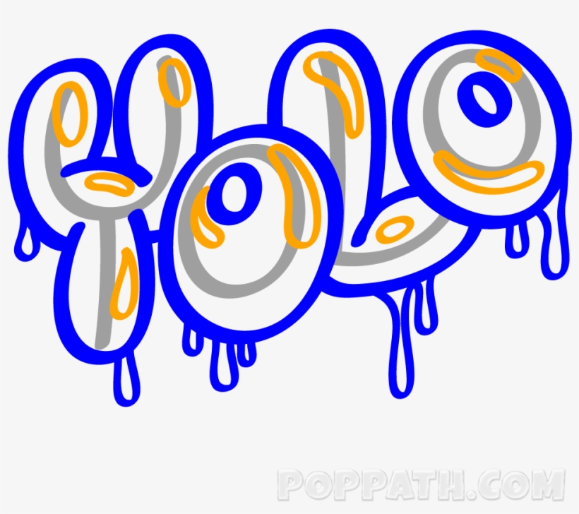 Start Drawing Some Rounded And Longitudinal Shapes - Graffiti Yolo, transparent png