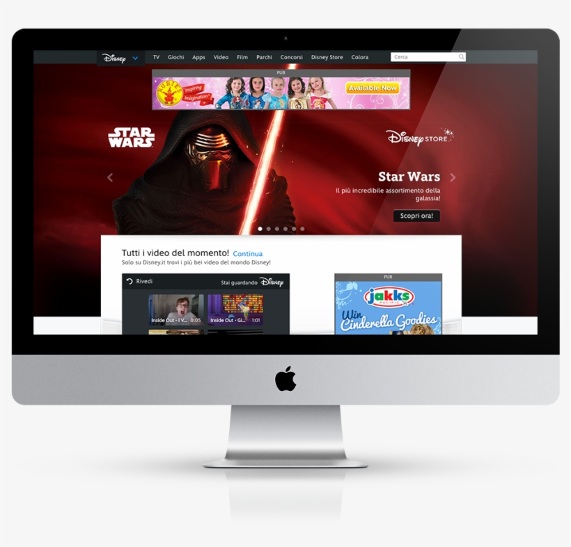 Spain Imac Mockup - Disney Channel Disney Junior And Disney Xd, transparent png
