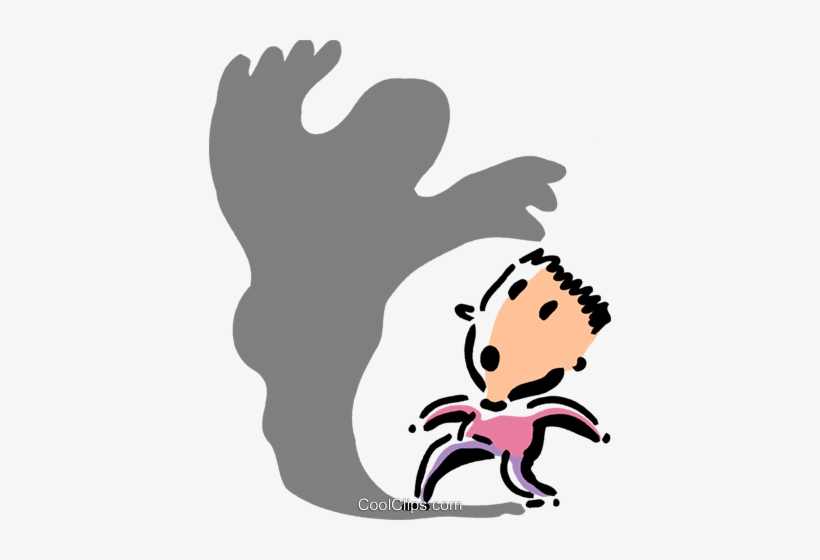 Man Afraid Of A Ghost - Angst Clipart, transparent png