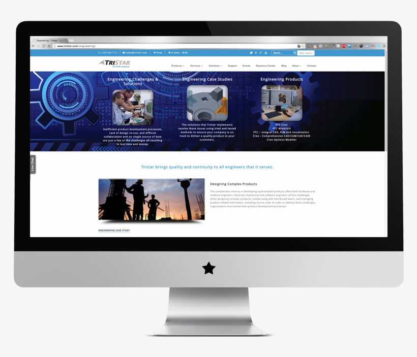 Tristar Imac Mockup - Erp For Computer Service, transparent png