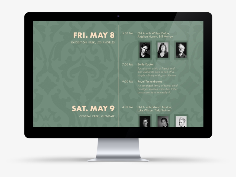 Wesfest Imac Mockup 2, transparent png
