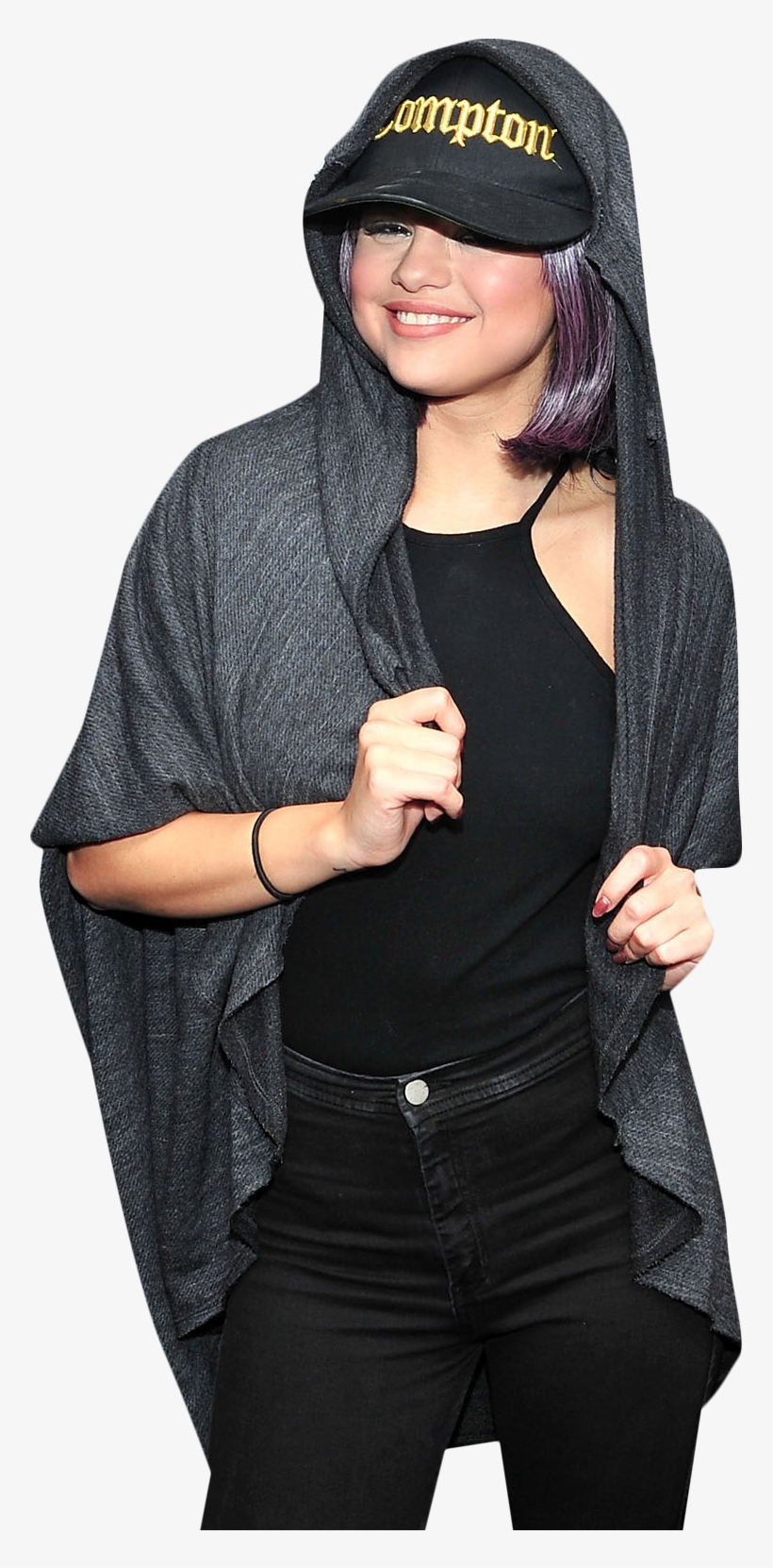 Selena Gomez Hoodie Png Image - Girl, transparent png
