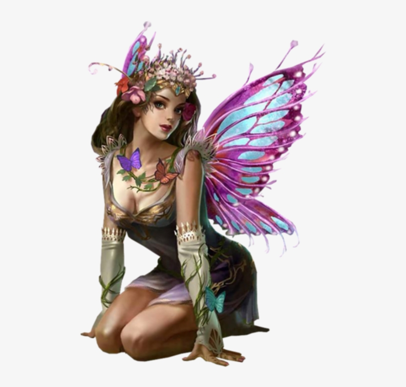 Unicorn And Fairies, Flower Fairies, Fairies Garden, - Butterfly Fairy Cabochon Tibetan Silver Glass Chain, transparent png