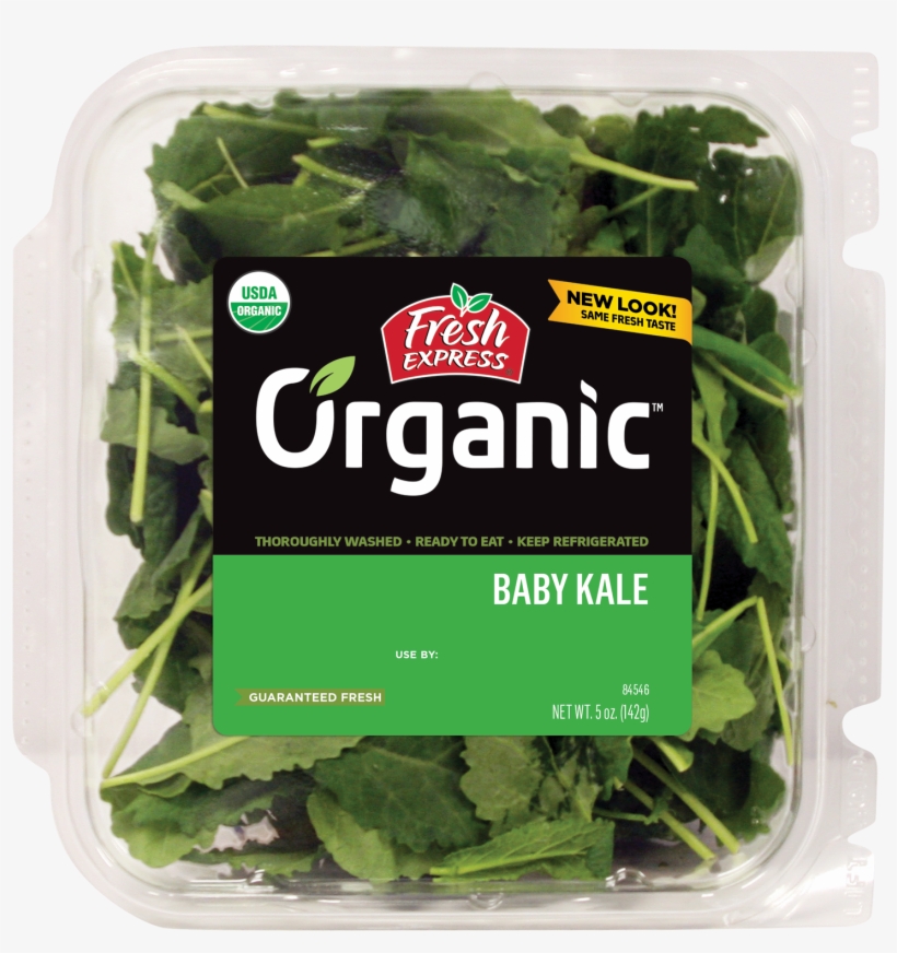 Organic Baby Kale - Fresh Express Organic Baby Kale, transparent png