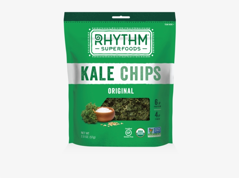 Rhythm Superfoods Organic Original Kale Chips - 2 Oz., transparent png
