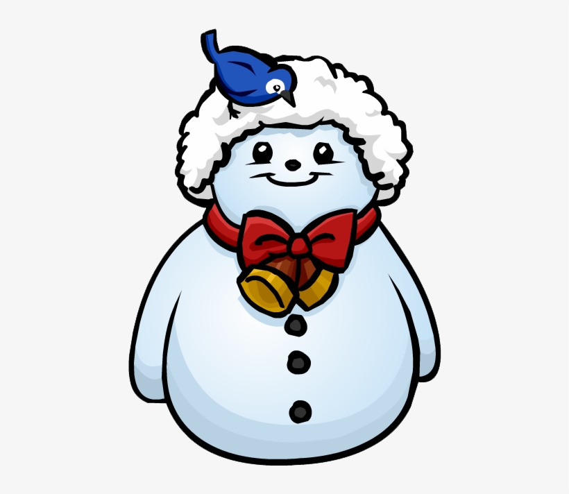 Santa Hat Snowman Furniture Icon Id 586 - Club Penguin Snowman, transparent png