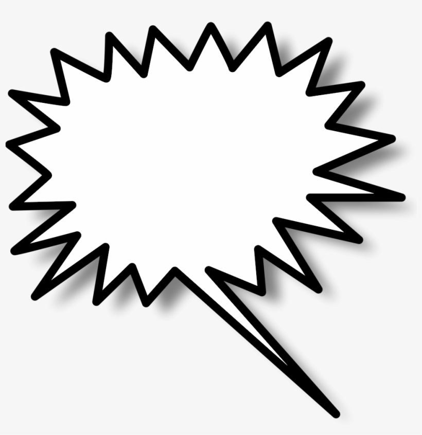 Speech Bubble Clipart Right - Star Burst Clip Art, transparent png