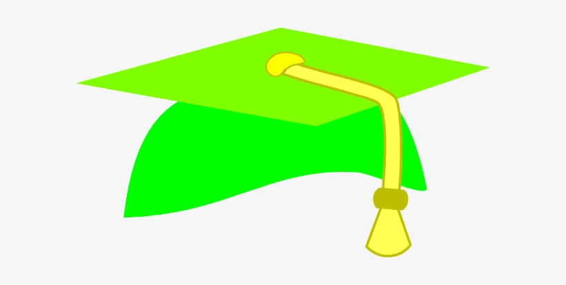 Lime Graduation Cap Clip Art At Clker - Lime Green Graduation Cap, transparent png
