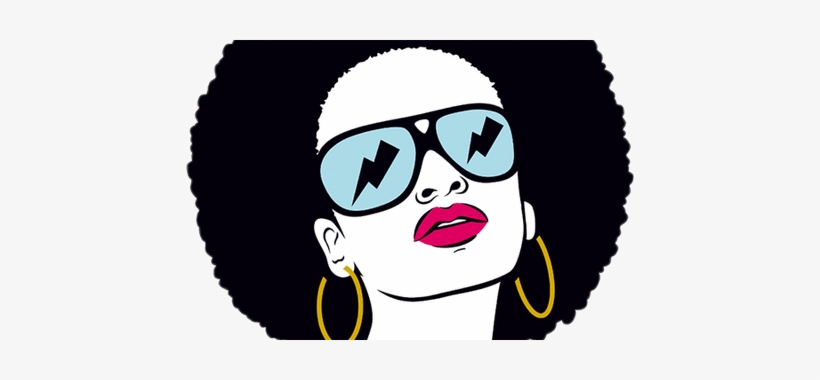 Png Freeuse Stock Black Girl With Glasses - Mulher Negra Pop Art, transparent png