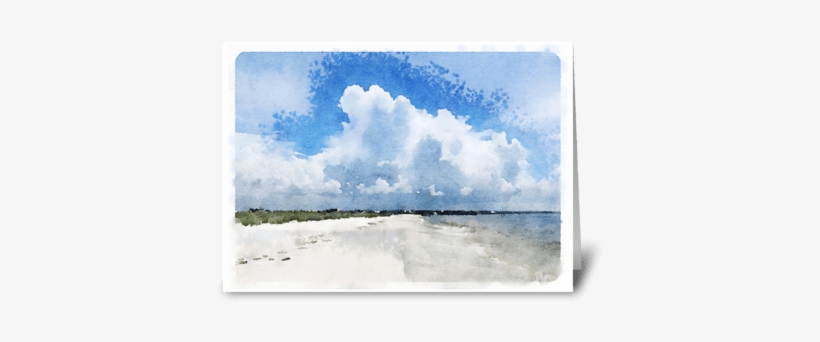 Beach Greeting Card - Sea, transparent png