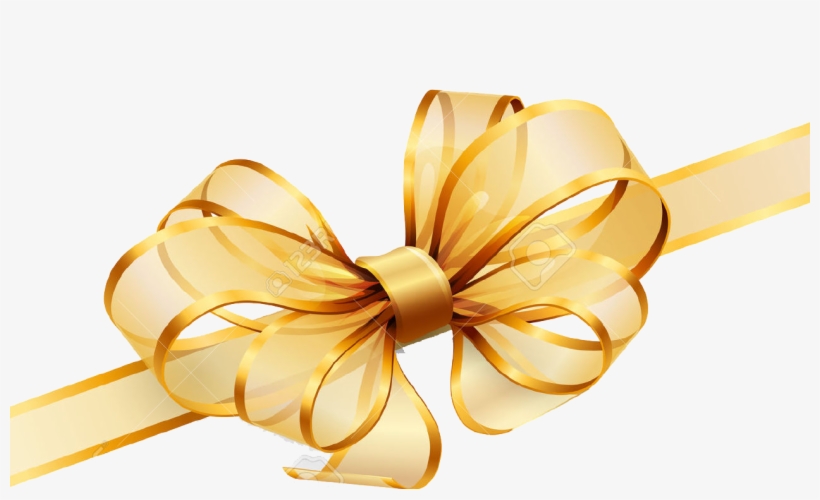 Buenos Deseos - Clipart Golden Ribbon Png, transparent png