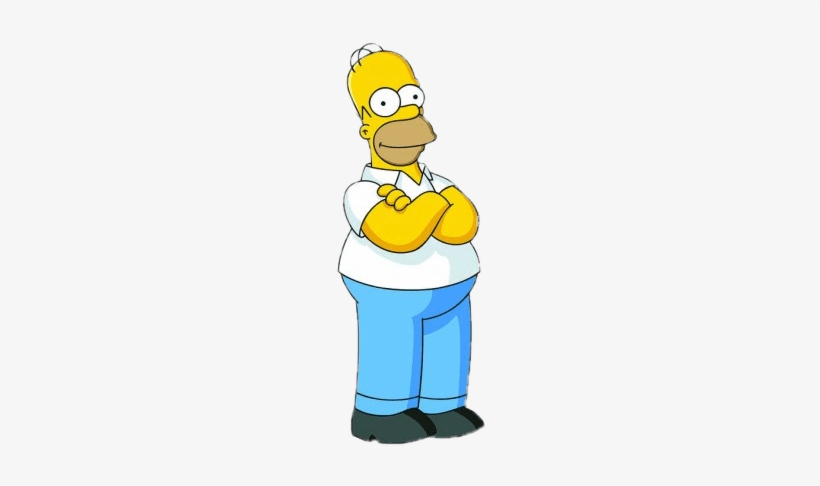 Download - Homer Simpson Arms Crossed, transparent png