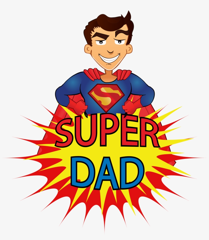 Share This Article - Super Dad Cartoon, transparent png