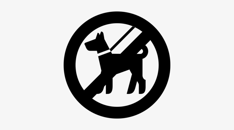 Prohibited No Dogs Sign Sticker - No Smoking Clipart Black And White, transparent png