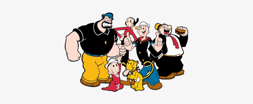 Since Then, The Popularity Of The Sailor With His Muscled - Dgk X Popeye Wimpy Skateboard Deck - 8.06", transparent png