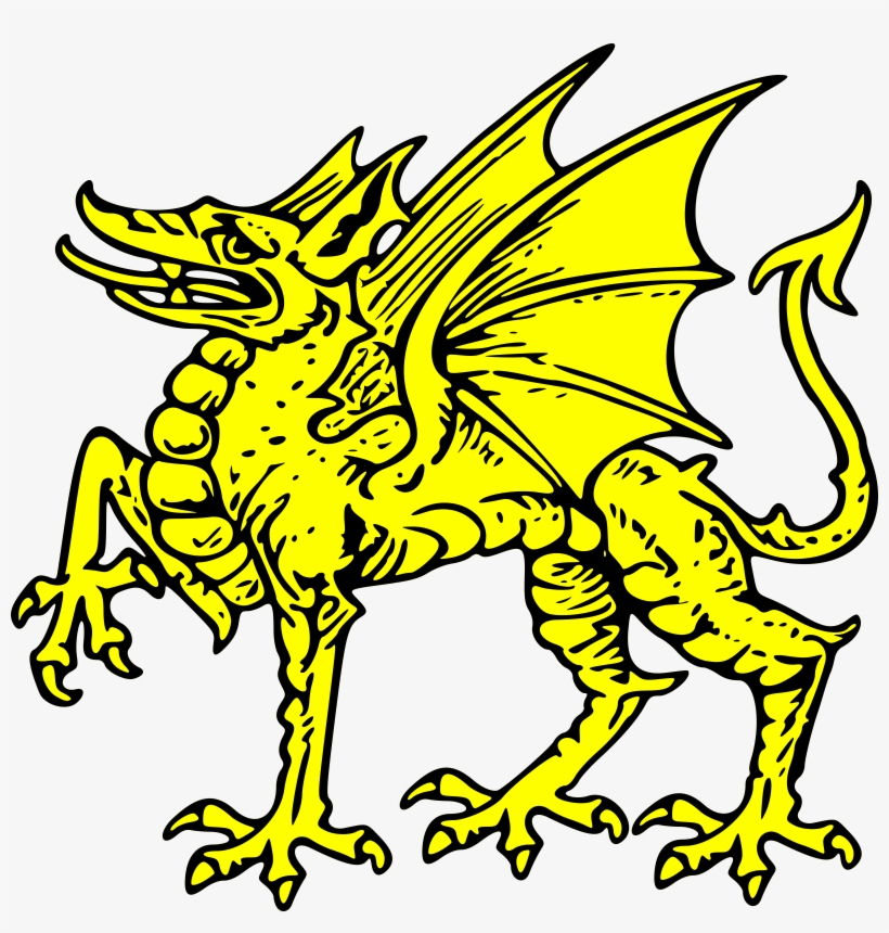 Gold Dragon Symbol Clip Art - Dragon Clip Art, transparent png
