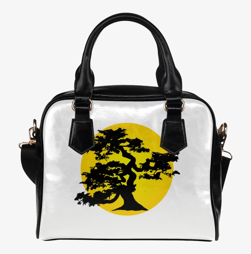 Bonsai Silhouette Sun Shoulder Handbag - Gifts For Chihuahua Lovers, transparent png