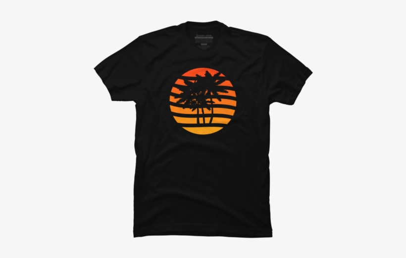 Palm Trees Grunge Sunset - Relax Dude Shirt Mindofrez, transparent png