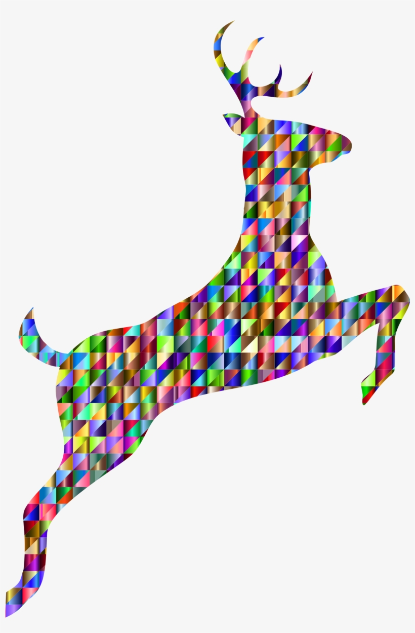 This Free Icons Png Design Of Low Poly Iridescent Leaping, transparent png